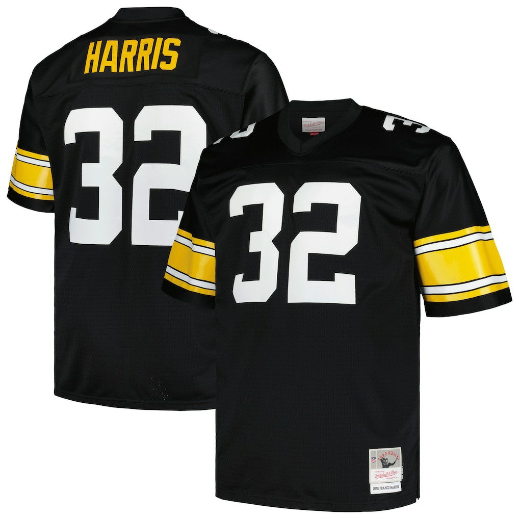 Franco Harris Pittsburgh Steelers Big & Tall 1976 Legacy Retired Player Jersey Black