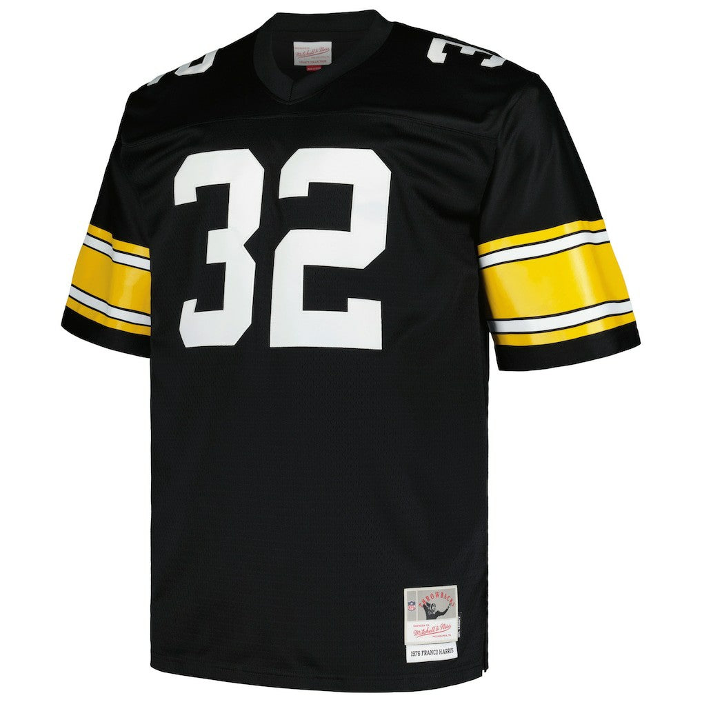 Franco Harris Pittsburgh Steelers Big & Tall 1976 Legacy Retired Player Jersey Black