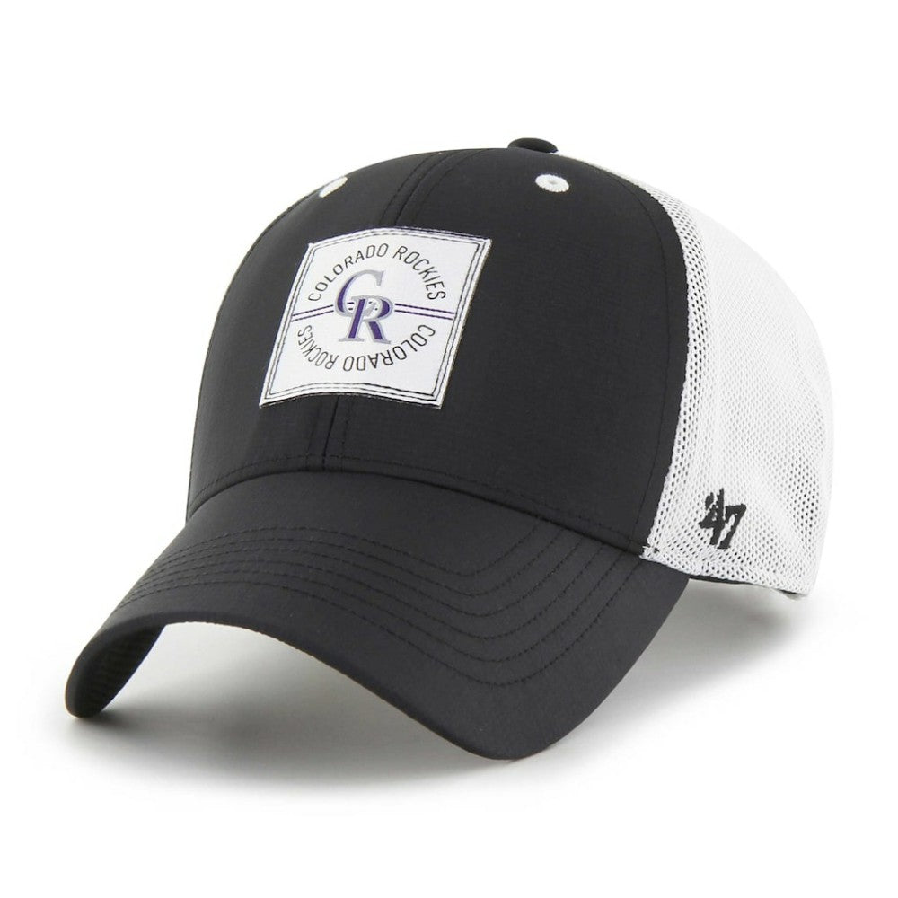 Colorado Rockies '47 Disburse MVP Trucker Adjustable Hat - Black Hats