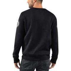 NHL Boston Bruins Starter x NHL Black Ice Cross Check Pullover Sweatshirt - Black