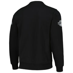 NHL Chicago Blackhawks Starter x NHL Black Ice Cross Check Pullover Sweatshirt - Black