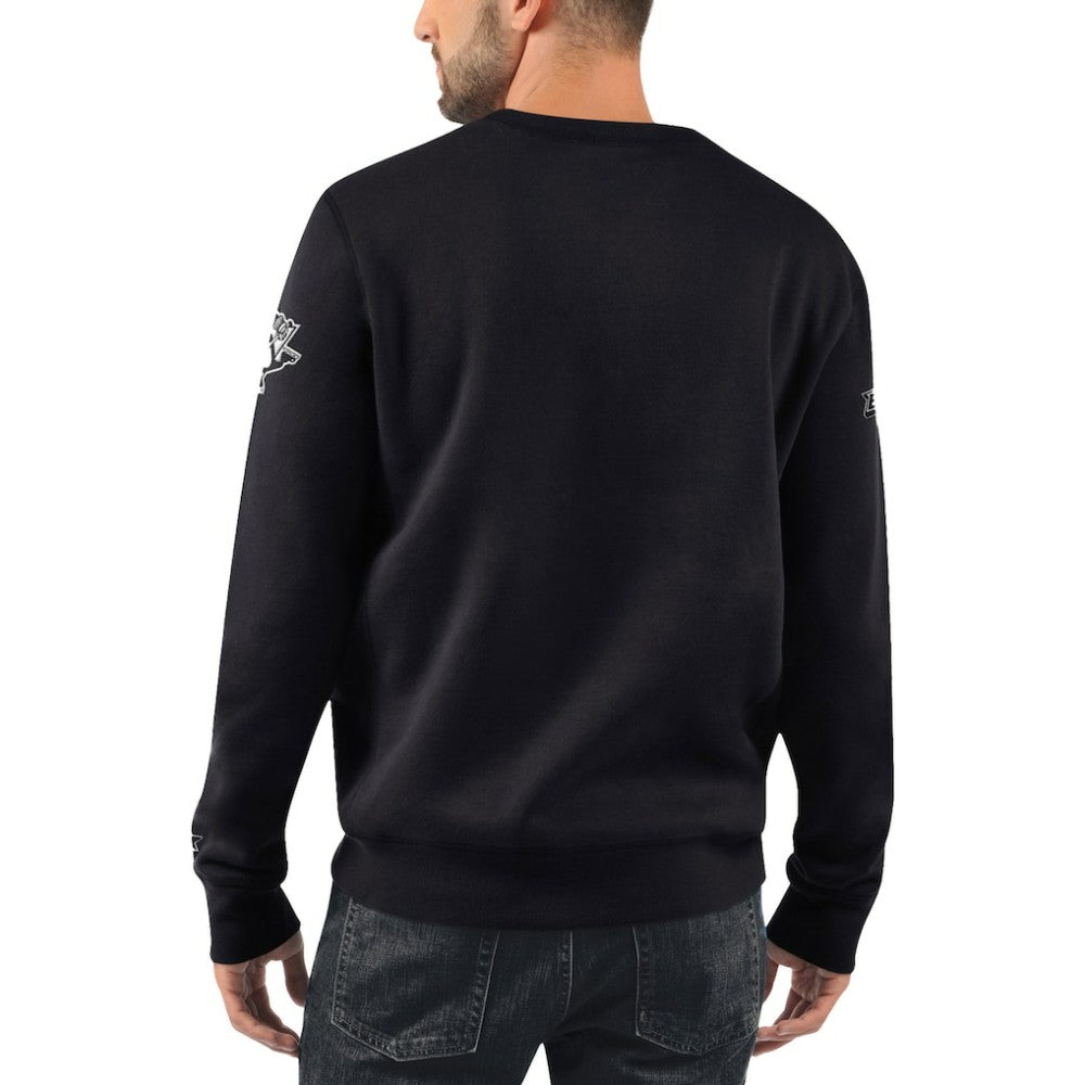 NHL Pittsburgh Penguins Starter x NHL Black Ice Cross Check Pullover Sweatshirt - Black