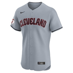 Cleveland Guardians Nike Alternate Vapor Premier Elite Patch Jersey - Gray Jerseys
