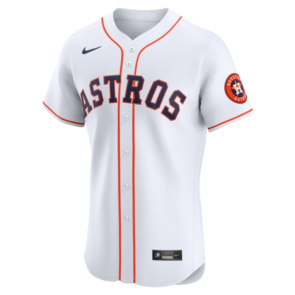 Houston Astros Nike Home Vapor Premier Elite Patch Jersey - White Jerseys