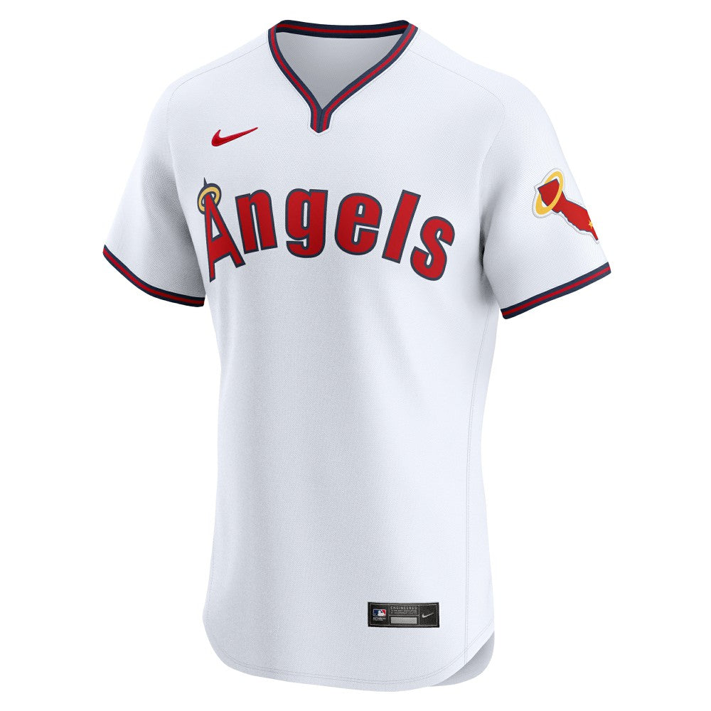 Los Angeles Angels Nike Alternate Vapor Premier Elite Patch Jersey - White Jerseys