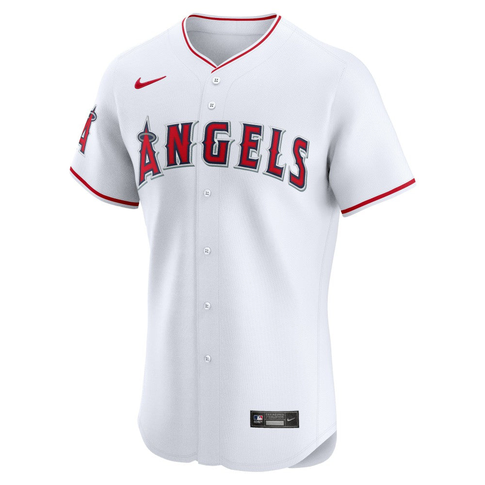 Los Angeles Angels Nike Home Elite Jersey - White Jerseys