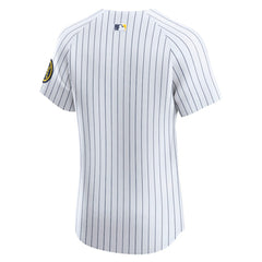 Milwaukee Brewers Nike Alternate Vapor Premier Elite Patch Jersey - White Jerseys