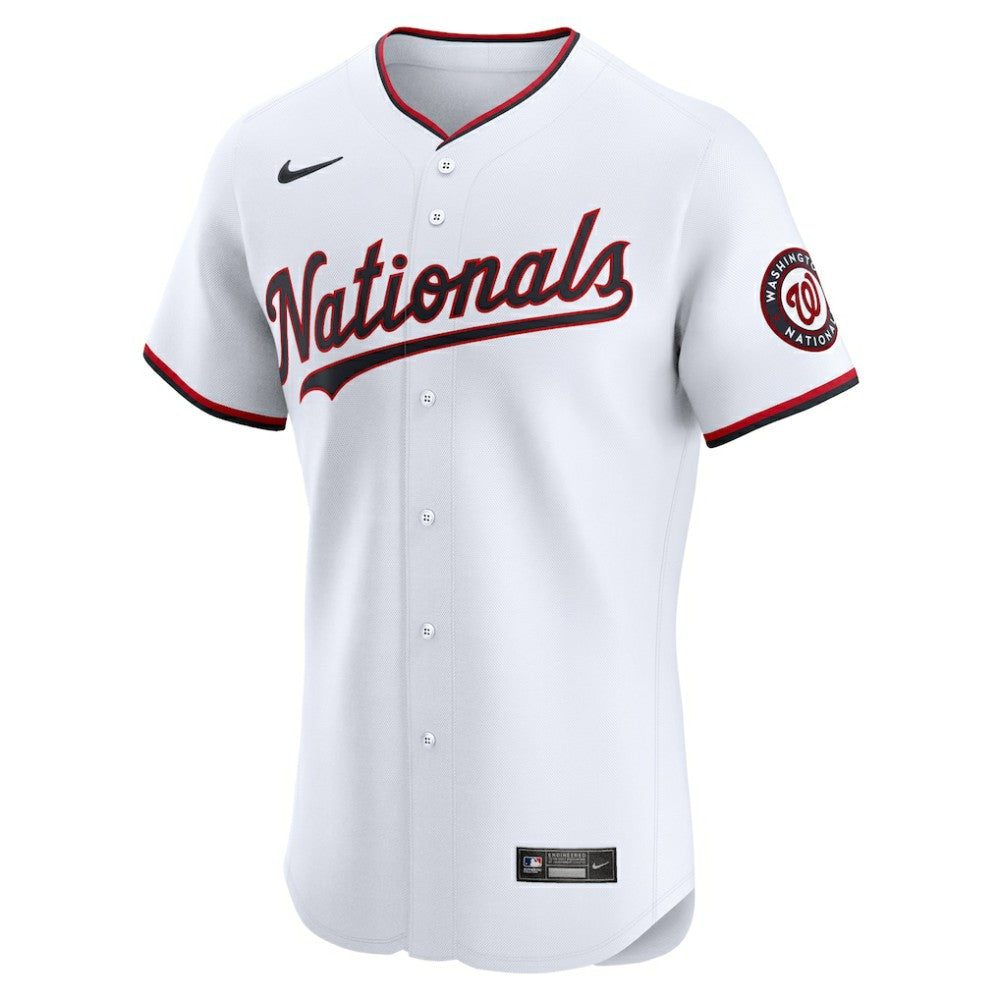 Washington Nationals Nike Home Elite Jersey - White Jerseys