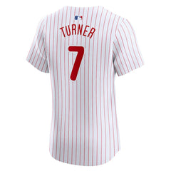 Trea Turner Philadelphia Phillies Nike Home Elite Jersey - White Jerseys