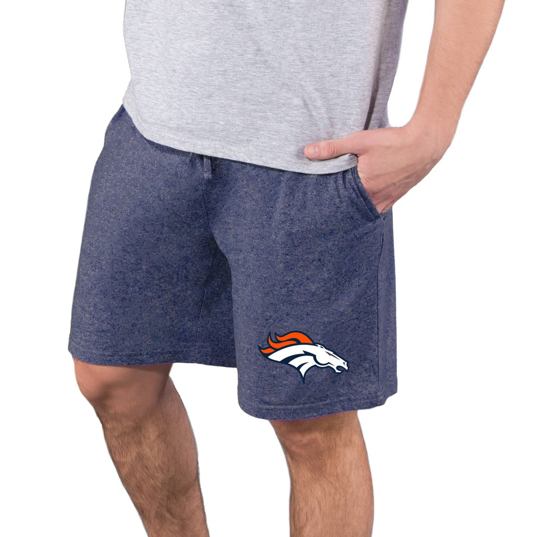 Denver Broncos Concepts Sport Quest Knit Jam Shorts Navy