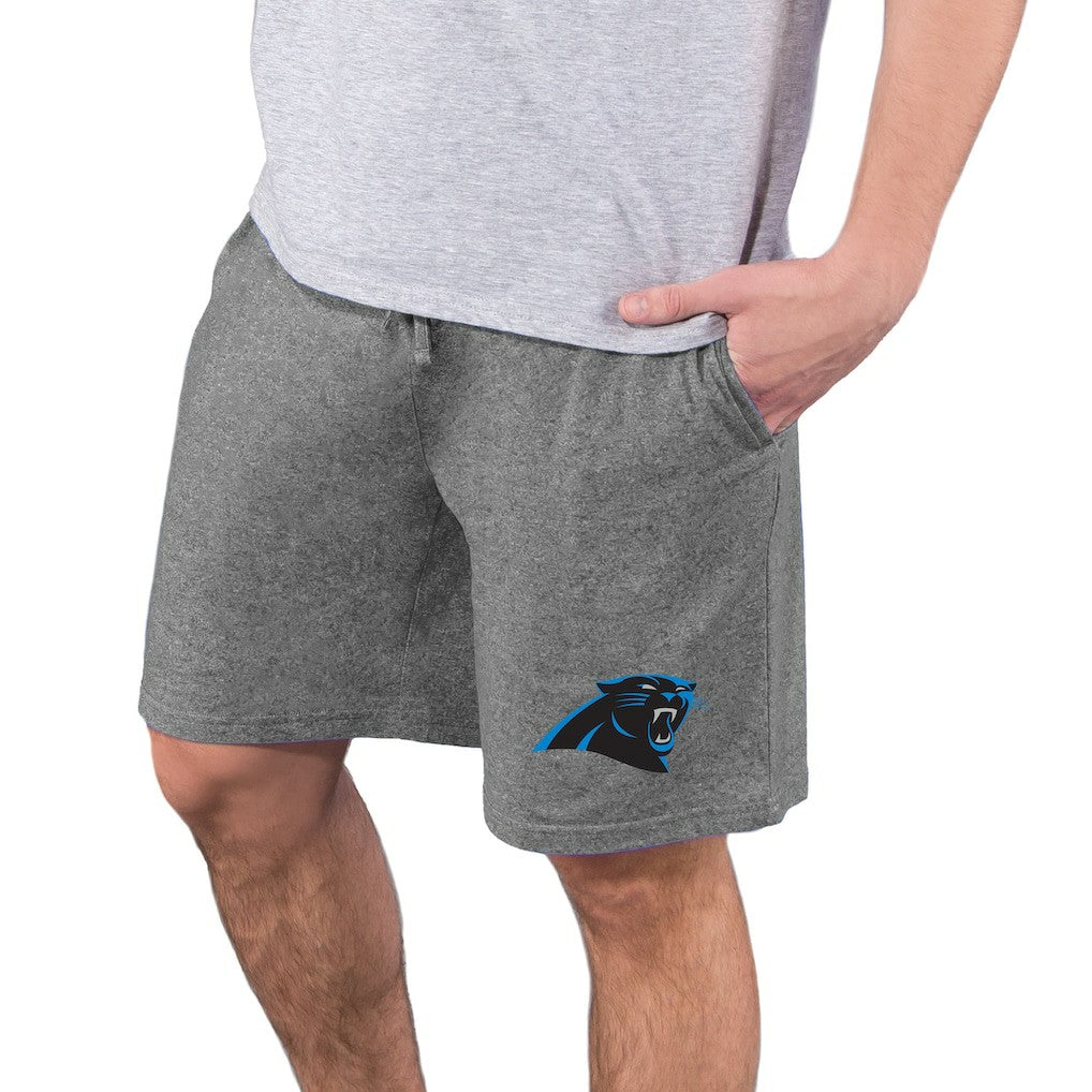 Carolina Panthers Concepts Sport Quest Knit Jam Shorts Charcoal