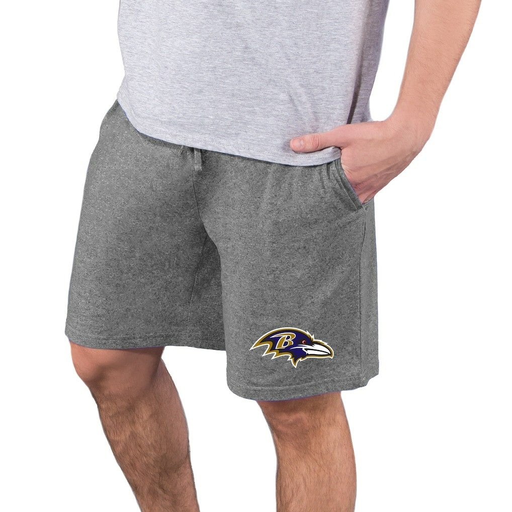 Baltimore Ravens Concepts Sport Quest Knit Jam Shorts Charcoal