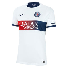 Kylian Mbappe Paris Saint-Germain Women's 2023/24 Away Stadium Replica Player Jersey White