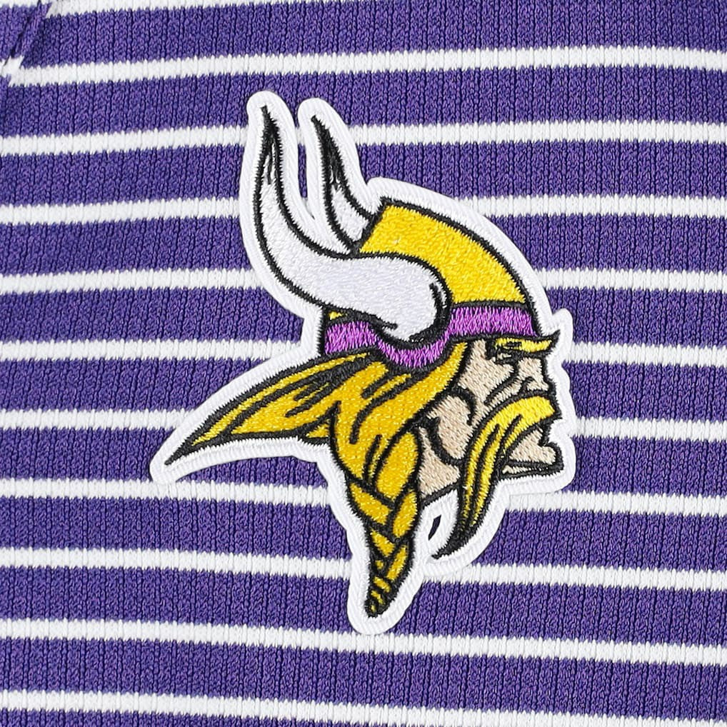 Minnesota Vikings Antigua Women's Maverick Waffle Henley Long Sleeve T-Shirt Purple