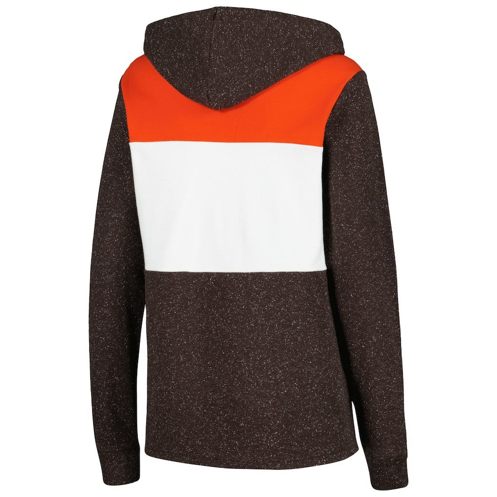 Cleveland Browns Antigua Women's Wicket Pullover Hoodie Brown
