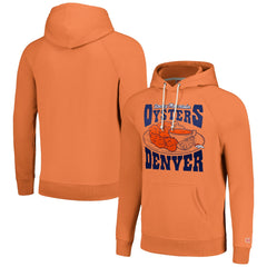 Denver Broncos Homage Unisex NFL x Guy Fieri’s Flavortown Tri-Blend Pullover Hoodie Orange