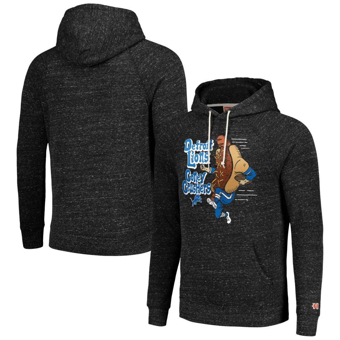 Detroit Lions Homage Unisex NFL x Guy Fieri’s Flavortown Tri-Blend Pullover Hoodie Charcoal
