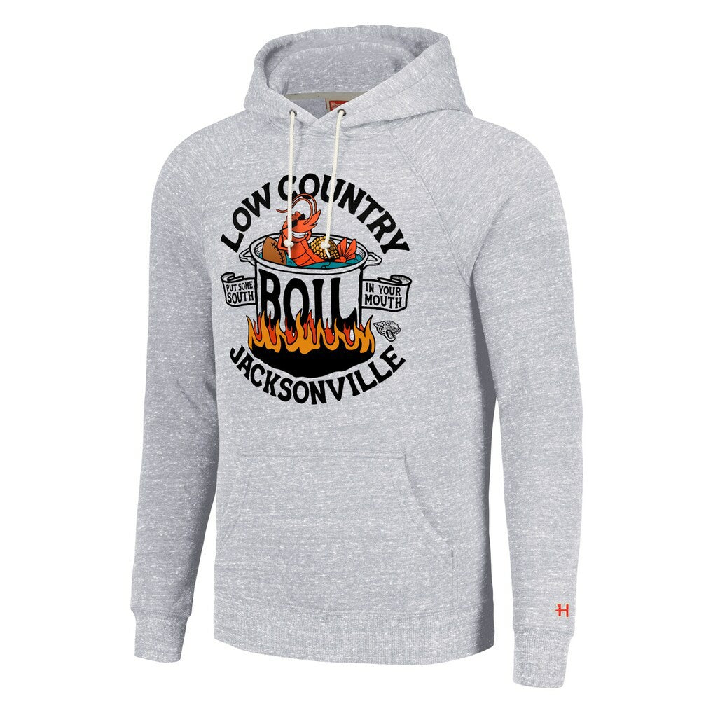 Jacksonville Jaguars Homage Unisex NFL x Guy Fieri’s Flavortown Tri-Blend Pullover Hoodie Ash