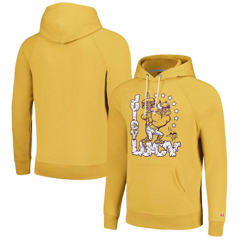 Minnesota Vikings Homage Unisex NFL x Guy Fieri’s Flavortown Tri-Blend Pullover Hoodie Gold