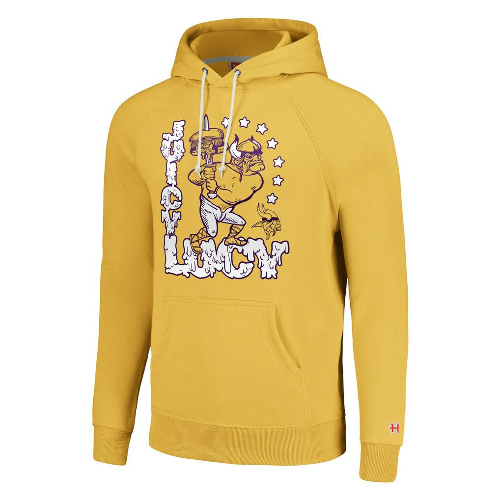 Minnesota Vikings Homage Unisex NFL x Guy Fieri’s Flavortown Tri-Blend Pullover Hoodie Gold