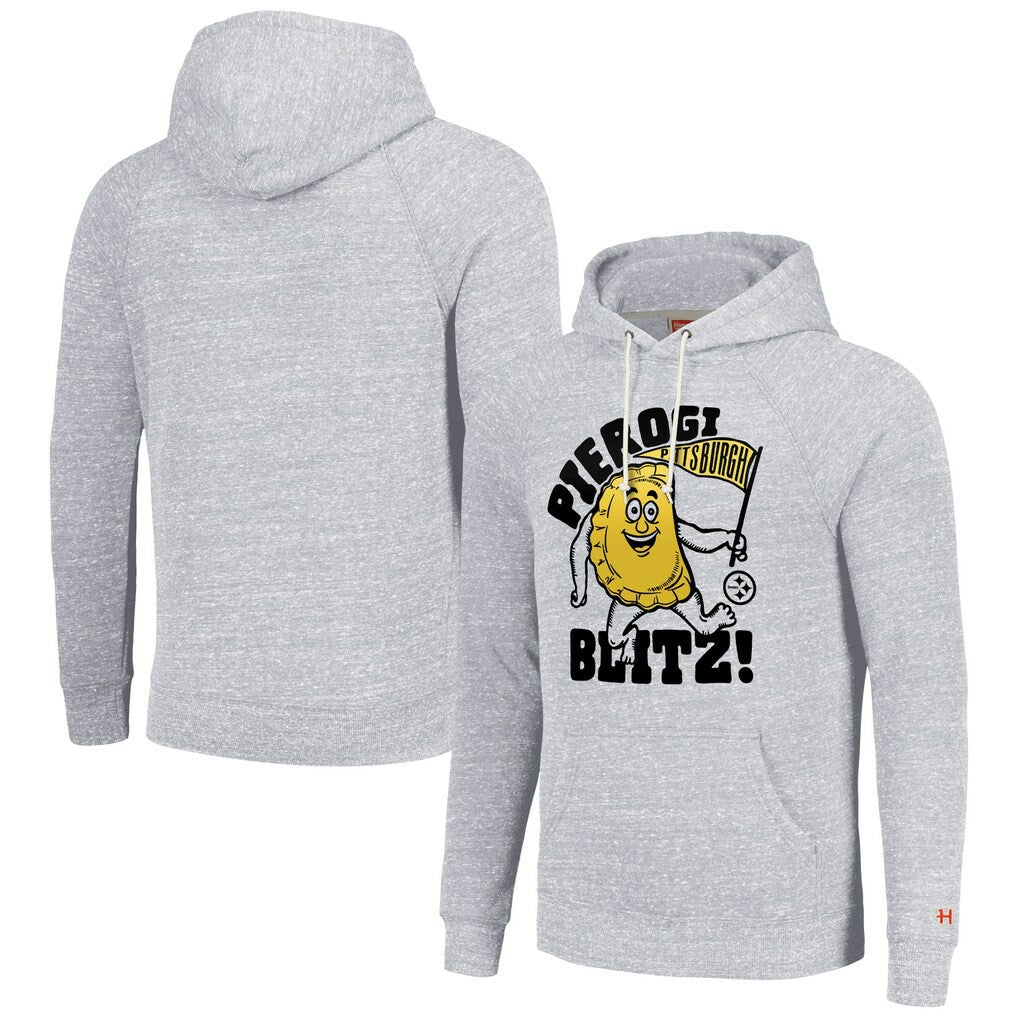 Pittsburgh Steelers Homage Unisex NFL x Guy Fieri’s Flavortown Tri-Blend Pullover Hoodie Ash