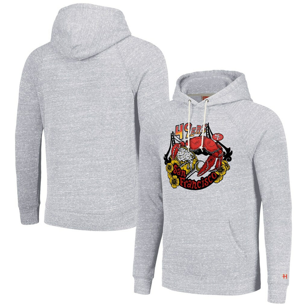 San Francisco 49ers Homage Unisex NFL x Guy Fieri’s Flavortown Tri-Blend Pullover Hoodie Ash