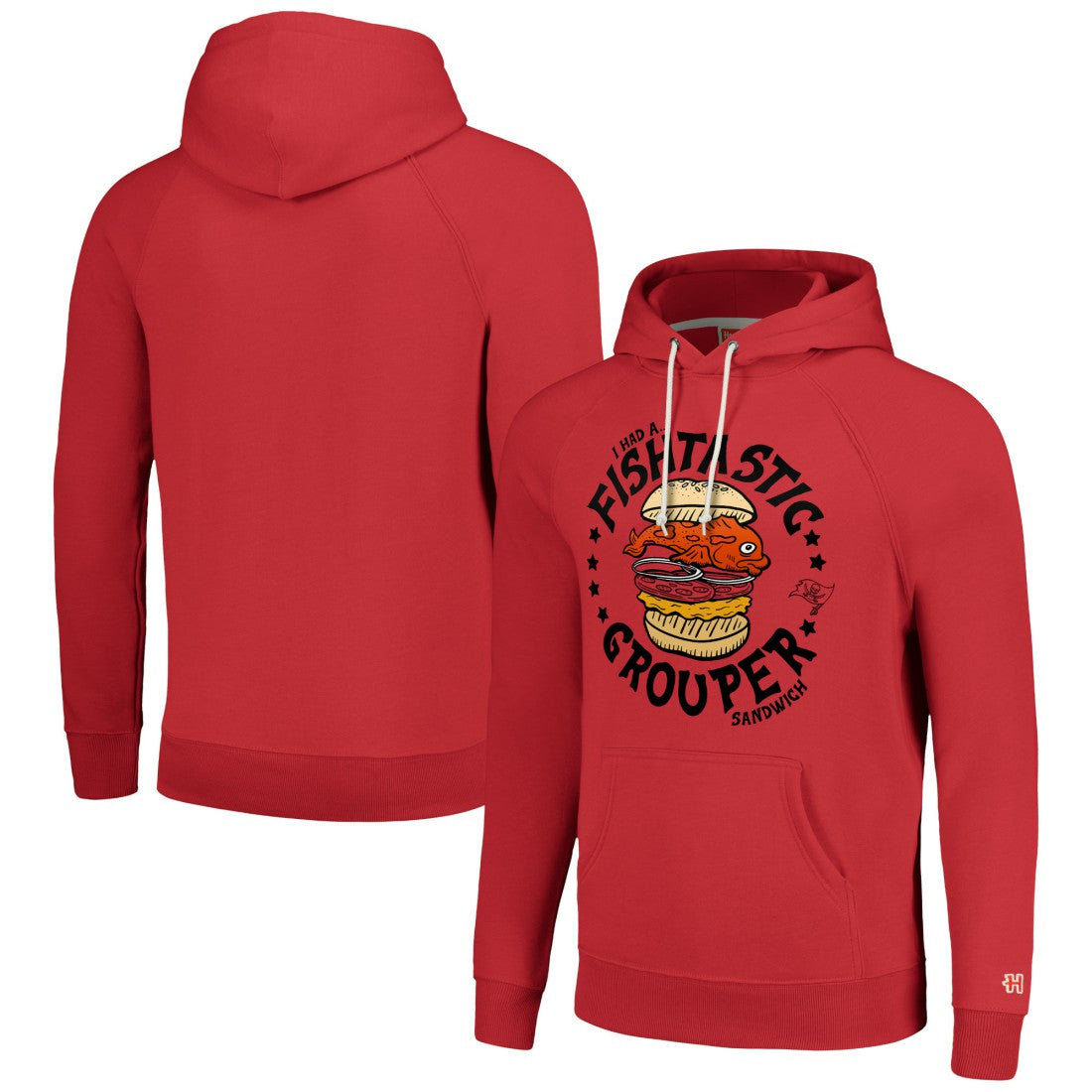Tampa Bay Buccaneers Homage Unisex NFL x Guy Fieri’s Flavortown Tri-Blend Pullover Hoodie Red