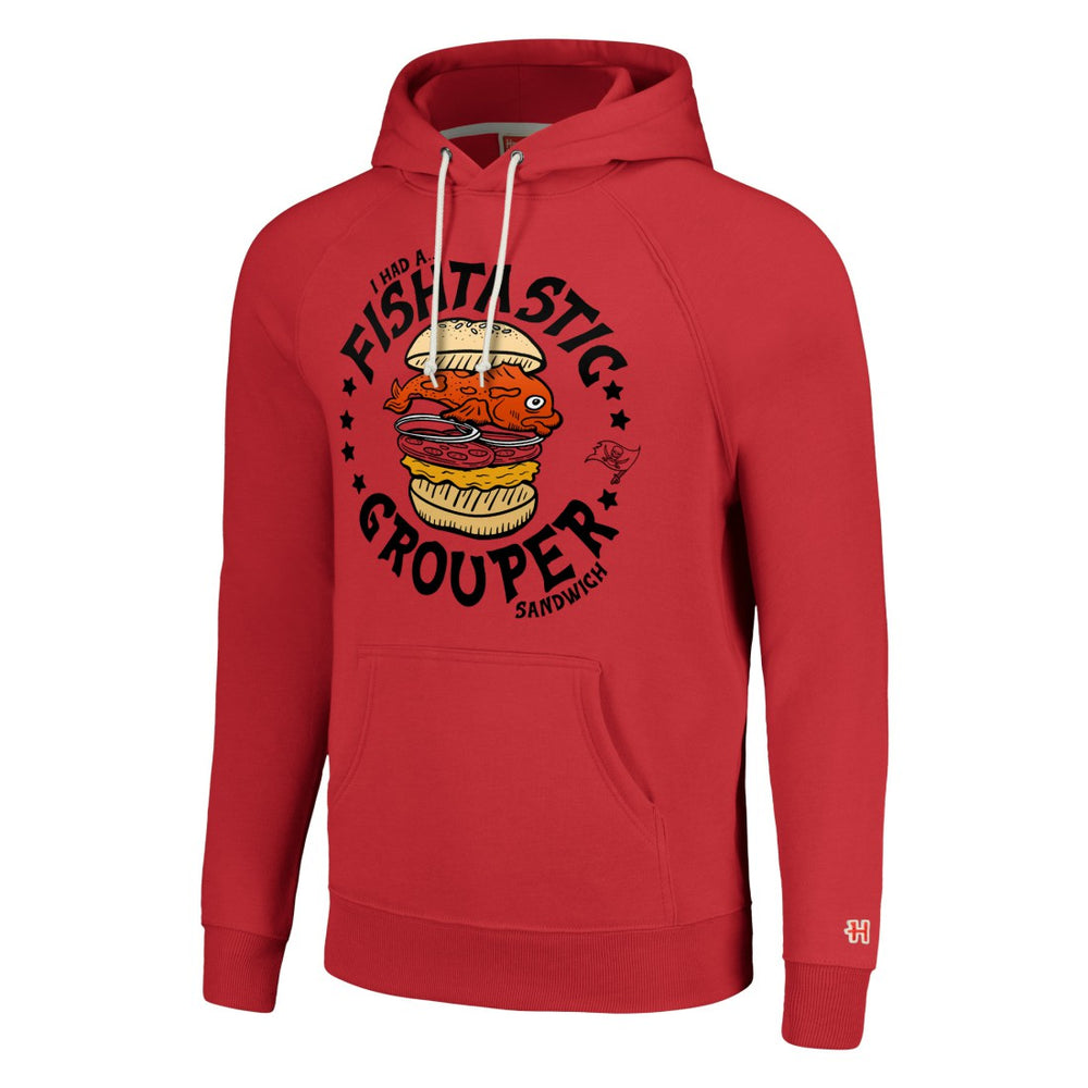 Tampa Bay Buccaneers Homage Unisex NFL x Guy Fieri’s Flavortown Tri-Blend Pullover Hoodie Red