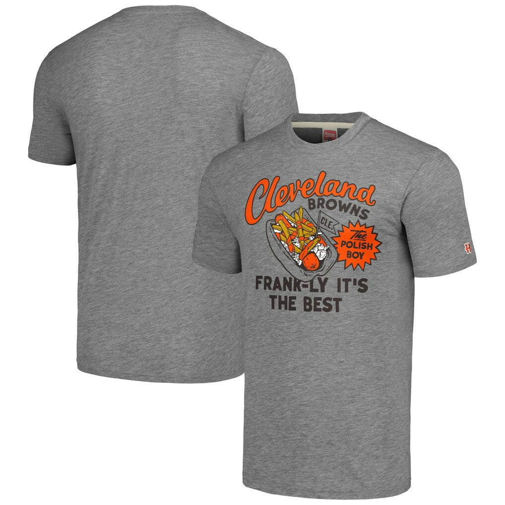 Cleveland Browns Homage Unisex NFL x Guy Fieri’s Flavortown Tri-Blend T-Shirt Gray