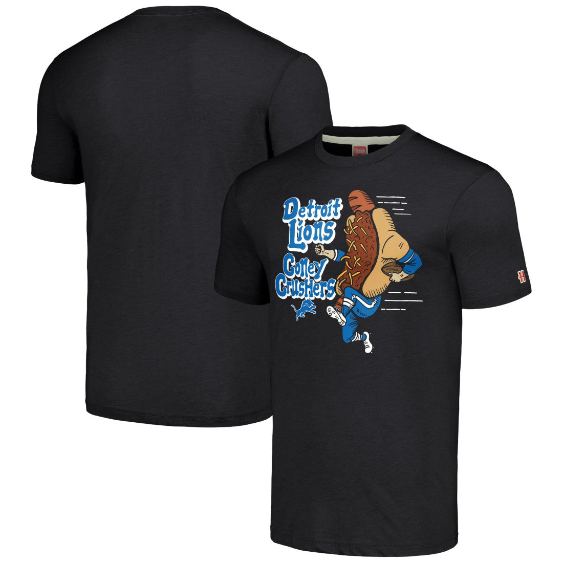 Detroit Lions Homage Unisex NFL x Guy Fieri’s Flavortown Tri-Blend T-Shirt Charcoal