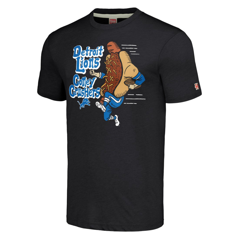 Detroit Lions Homage Unisex NFL x Guy Fieri’s Flavortown Tri-Blend T-Shirt Charcoal
