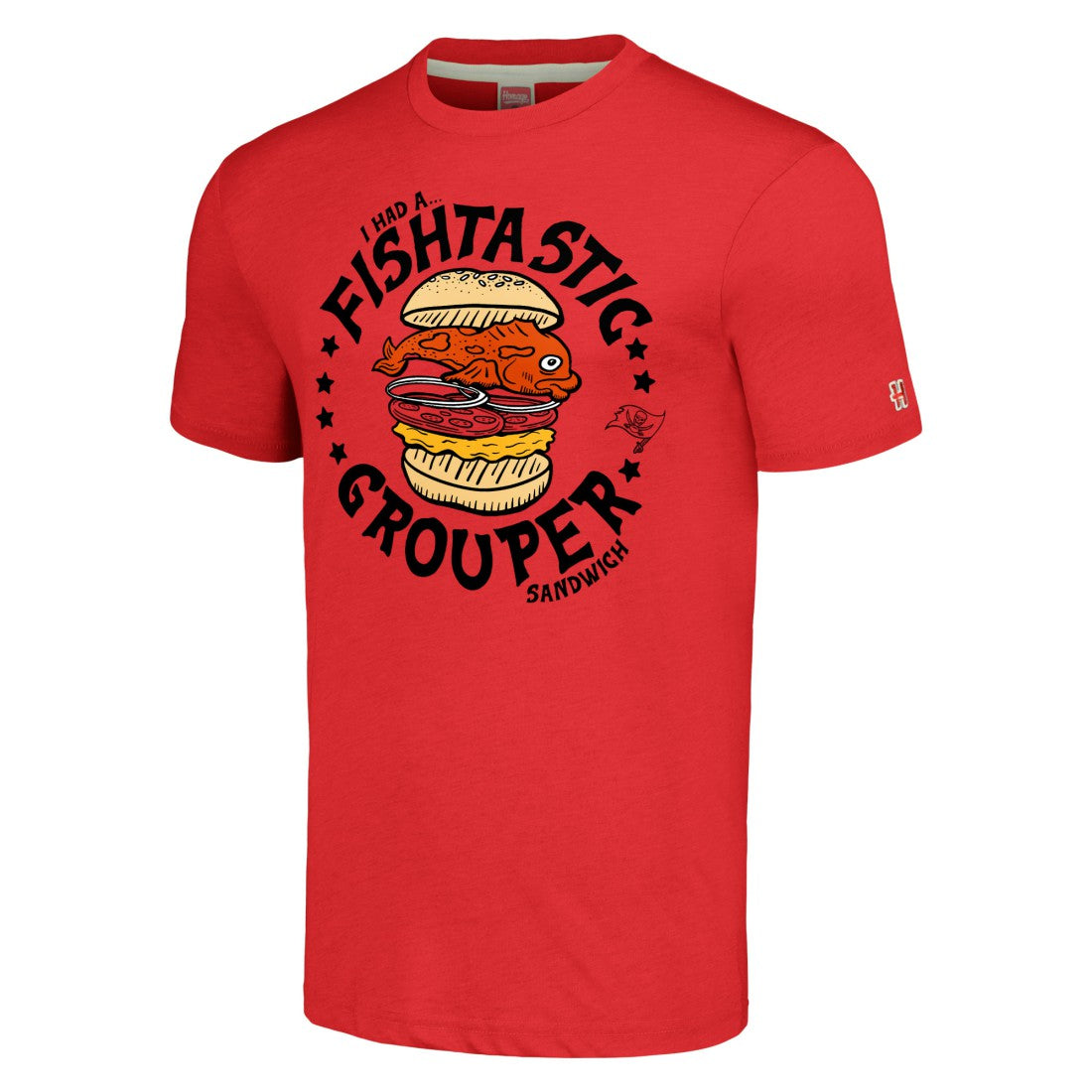 Tampa Bay Buccaneers Homage Unisex NFL x Guy Fieri’s Flavortown Tri-Blend T-Shirt Red