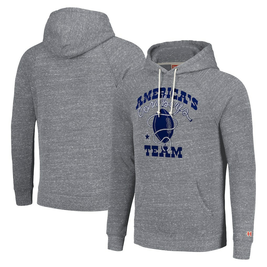 Dallas Cowboys Homage Unisex Hyperlocal Raglan Pullover Hoodie Gray