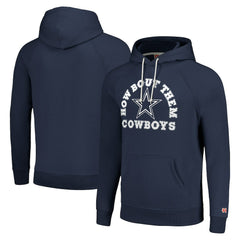 Dallas Cowboys Homage Unisex Hyperlocal Raglan Pullover Hoodie Navy