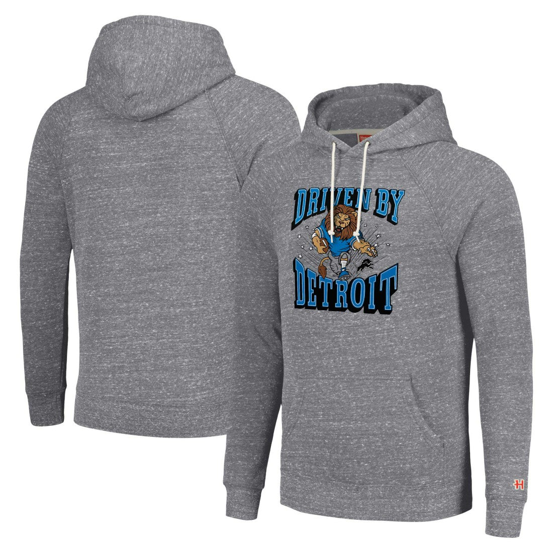 Detroit Lions Homage Unisex Hyperlocal Raglan Pullover Hoodie Gray