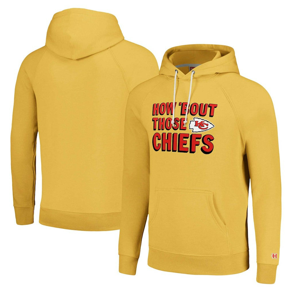 Kansas City Chiefs Homage Unisex Hyperlocal Raglan Pullover Hoodie Gold