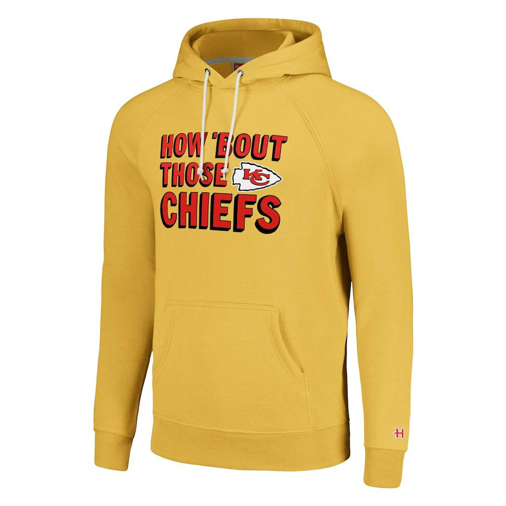 Kansas City Chiefs Homage Unisex Hyperlocal Raglan Pullover Hoodie Gold