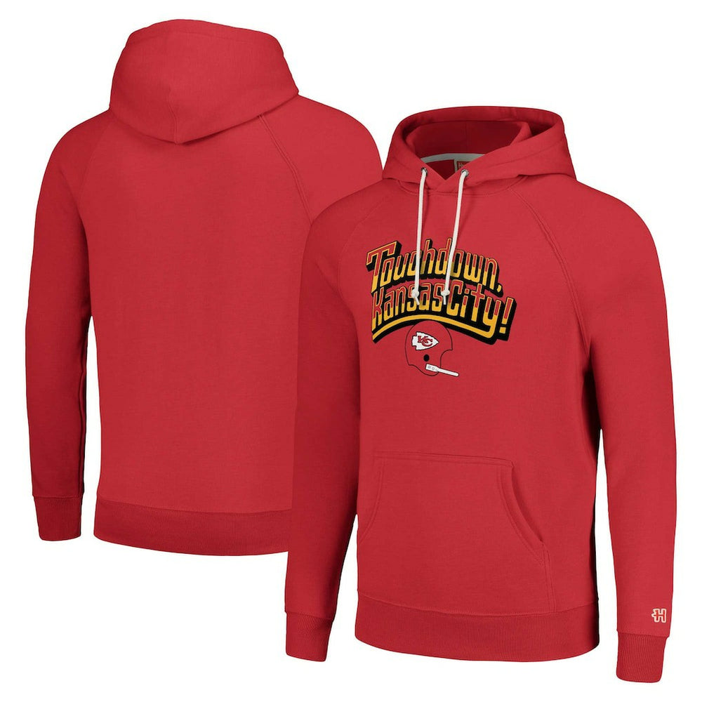 Kansas City Chiefs Homage Unisex Hyperlocal Raglan Pullover Hoodie Red