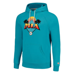 Miami Dolphins Homage Unisex Hyperlocal Raglan Pullover Hoodie Aqua