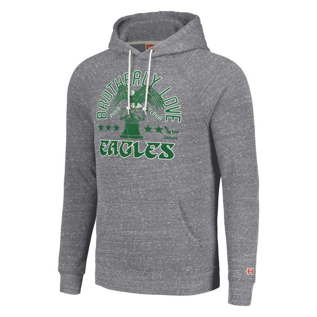 Philadelphia Eagles Homage Unisex Hyperlocal Raglan Pullover Hoodie Gray
