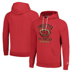 San Francisco 49ers Homage Unisex Hyperlocal Raglan Pullover Hoodie Scarlet
