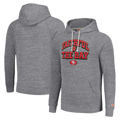 San Francisco 49ers Homage Unisex Hyperlocal Raglan Pullover Hoodie Gray
