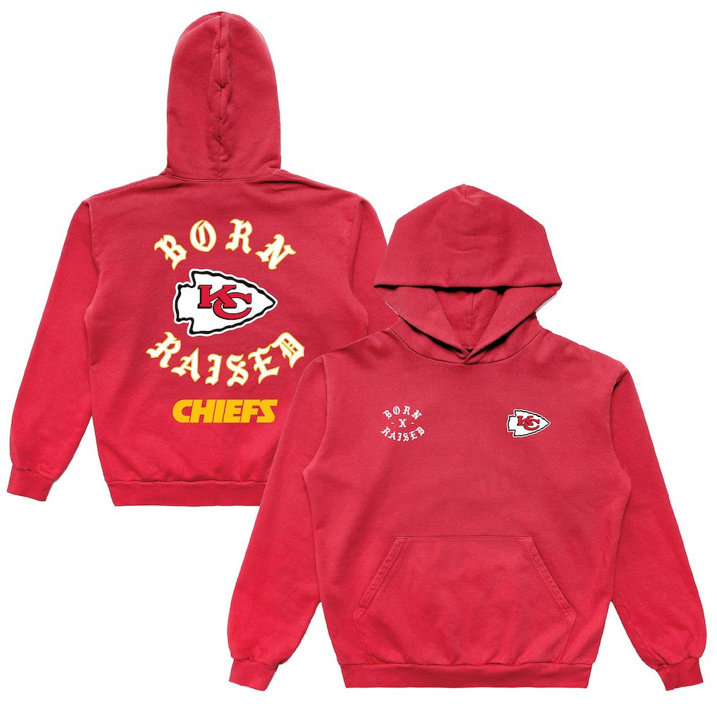 Kansas City Chiefs Born x Raised Unisex Pullover Hoodie Red