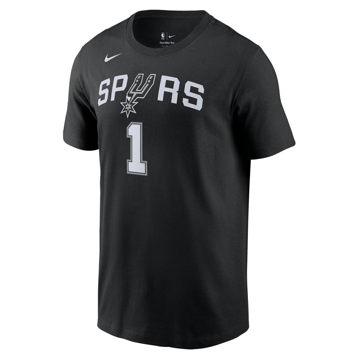 Victor Wembanyama San Antonio Spurs Icon 2022/23 Name & Number T-Shirt Black