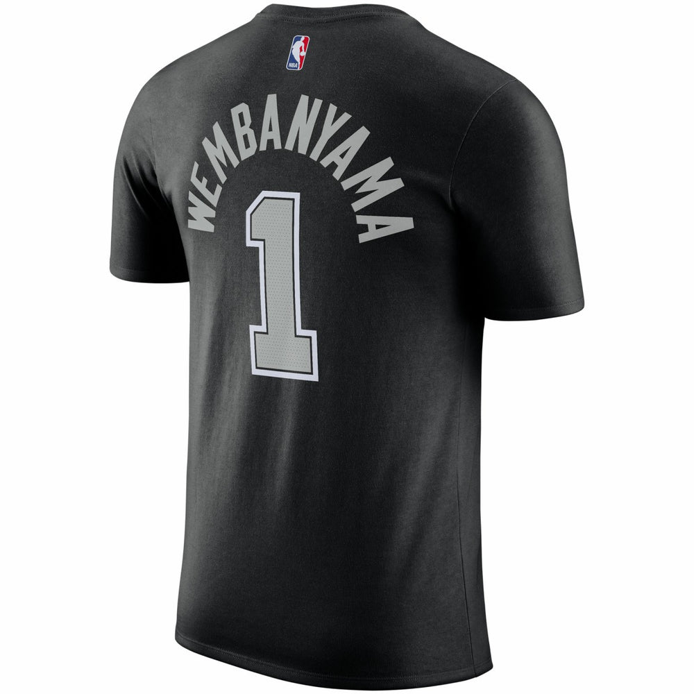 Victor Wembanyama San Antonio Spurs Jordan Brand 2022/23 Statement Edition Name & Number T-Shirt Black