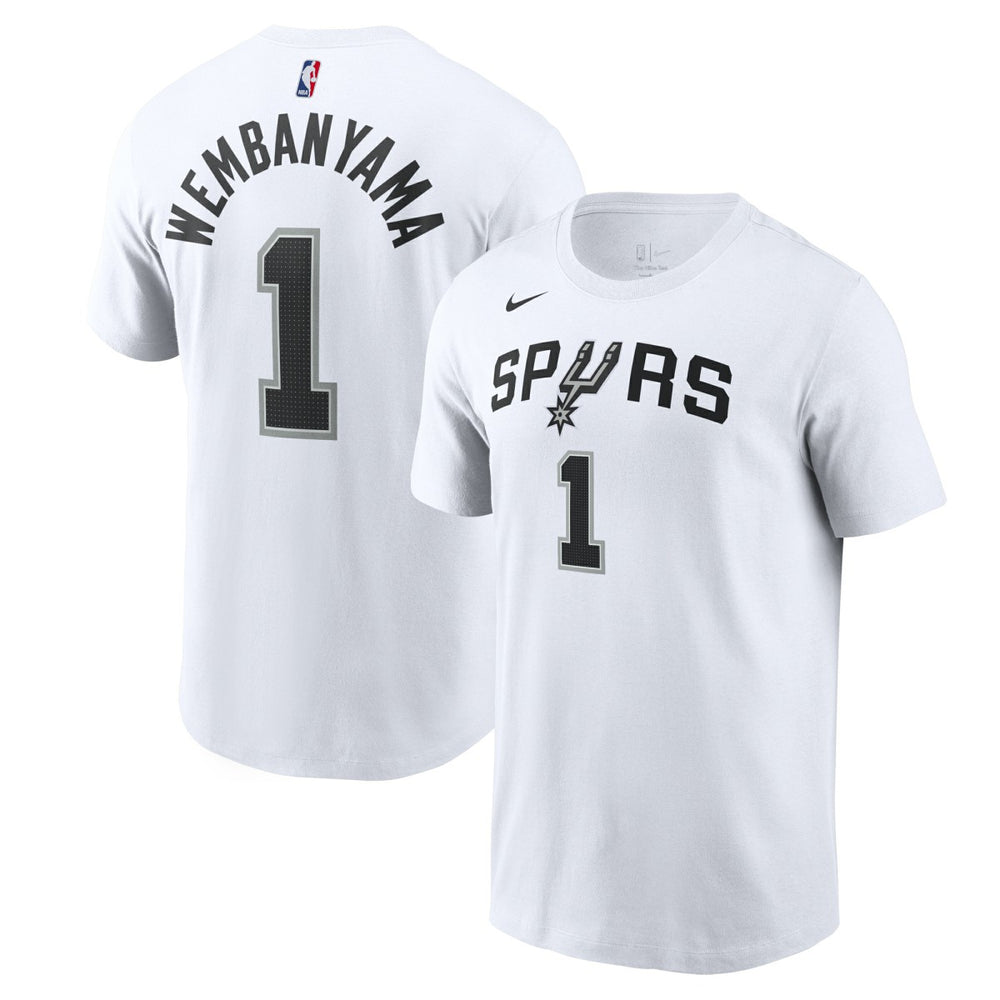 Victor Wembanyama San Antonio Spurs Icon 2022/23 Name & Number T-Shirt White
