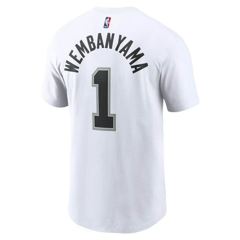Victor Wembanyama San Antonio Spurs Icon 2022/23 Name & Number T-Shirt White