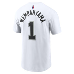 Victor Wembanyama San Antonio Spurs Icon 2022/23 Name & Number T-Shirt White