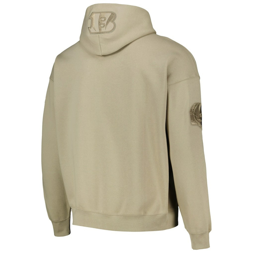 Joe Burrow Cincinnati Bengals Pro Standard Player Name & Number Pullover Hoodie Tan