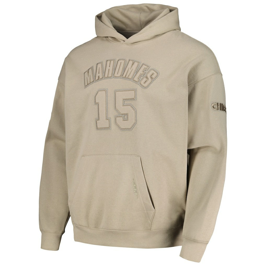 Kansas City Chiefs Pro Standard Player Name & Number Pullover Hoodie Tan